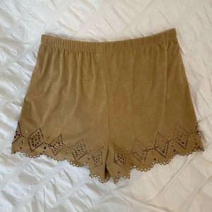 Boutique suede shorts. Size M.